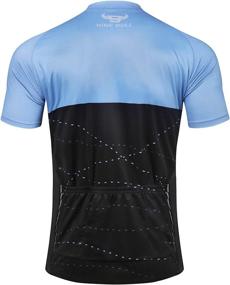 img 2 attached to 🚴 nine bull Men's Cycling Bike Jersey - Short Sleeve with 3 Rear Pockets - Moisture Wicking, Breathable, Quick Dry Biking Shirt