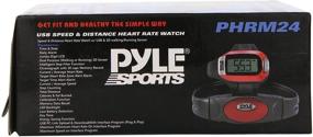 img 1 attached to Pyle Sports PHRM24: Advanced Speed and Distance Heart Rate Watch with USB and 3D Walking/Running Sensor