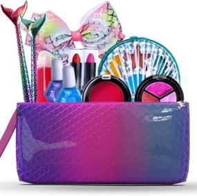 img 4 attached to 🦋 Enchanting Purple Ladybug Mermaid Makeup Kit for Imaginative Girls