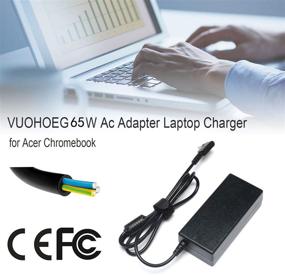 img 1 attached to 💡 Acer CB3 CB5 Chromebook Charger - 19V AC Adapter Power Supply Cord for R11 N16P1 A13-045N2A N15Q9 C738T N15Q8 CB3-532 CB3-431 PA-1450-26 Spin 1 3 5 Series