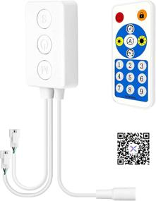 img 4 attached to Aclorol Bluetooth LED Light Controller for WS2811 WS2812B SK6812 LED Addressable Strip Pixels Light Dual Independent Signal Output DC5V~24V APP Control and RF Remote Control for iOS and Android Systems