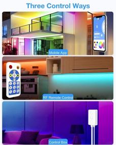 img 2 attached to Aclorol Bluetooth LED Light Controller for WS2811 WS2812B SK6812 LED Addressable Strip Pixels Light Dual Independent Signal Output DC5V~24V APP Control and RF Remote Control for iOS and Android Systems