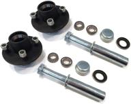 🚛 enhance your trailer performance with (2) rop shop trailer axle kit assemblies - includes 4 on 4" bolt idler hub & 1" round bt8 spindle logo