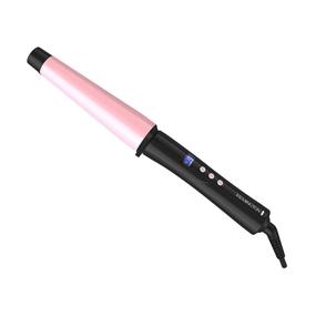 img 4 attached to 💕 Remington CI9538 Pro 1"-1.5" Pearl Ceramic Conical Curling Wand: Digital Control, 10 Heat Settings - Black/Pink