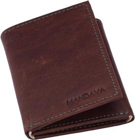 img 4 attached to 👜 Stylish and Secure: MANDAVA Genuine Leather Trifold Blocking Wallet