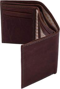 img 2 attached to 👜 Stylish and Secure: MANDAVA Genuine Leather Trifold Blocking Wallet