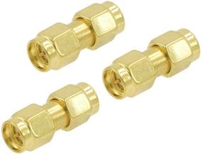 img 4 attached to 🔌 VCE SMA to SMA Male Connectors 3-Pack, RF Coaxial Adapter SMA Male Coupler for Antenna, Radio, WiFi, HT - Enhancing SEO