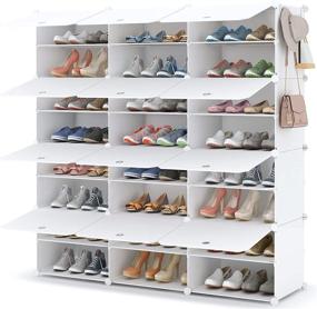 img 4 attached to 👠 Maximize Closet Space with our 8 Tier Shoe Rack: Organize and Store up to 48 Pairs