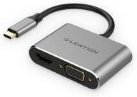 🔌 lention usb c to hdmi & vga adapter: 4k/30hz av output for macbook pro, mac air, ipad pro, surface & more! logo