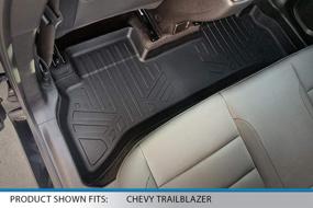 img 1 attached to SMARTLINER Custom Fit Floor Mats 2 Row Liner Set Black - 2021-2022 Chevrolet Trailblazer (FWD) compatibility