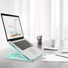 img 3 attached to AICHESON Adjustable Ergonomic Ventilated Compatible Laptop Accessories