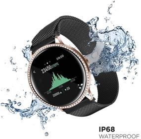 img 2 attached to 📱 iTouch Sport 3 Smartwatch Fitness Tracker with Heart Rate, Body Temperature, Step Counter, Message/Notifications for Women and Men | Touch Screen | iPhone and Android Compatible