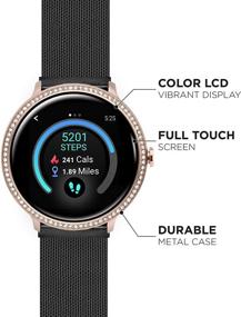 img 3 attached to 📱 iTouch Sport 3 Smartwatch Fitness Tracker with Heart Rate, Body Temperature, Step Counter, Message/Notifications for Women and Men | Touch Screen | iPhone and Android Compatible
