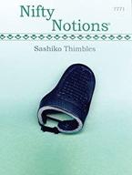 sashiko leather thimbles: the ultimate stitching essential by nifty notions logo