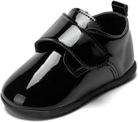 img 4 attached to Ohsofy Leather Loafers: Stylish Wedding Toddler Boys' Shoes and Oxfords