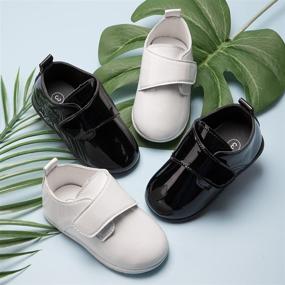 img 3 attached to Ohsofy Leather Loafers: Stylish Wedding Toddler Boys' Shoes and Oxfords