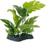 🌿 fedour lifelike water grass decoration green black plastic artificial plant for aquarium fish tank (7in＊8.2in(18cm＊21cm)) logo