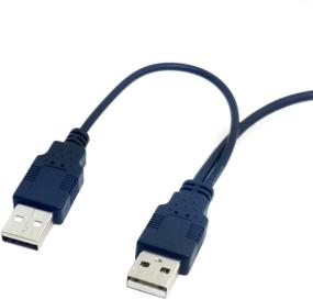 img 2 attached to 🔌 Кабель Y высокого качества с двойным USB 2.0 разъемом типа А и стандартным разъемом типа В мужского пола 80 см - идеально подходит для принтера, сканера и внешнего жесткого диска.