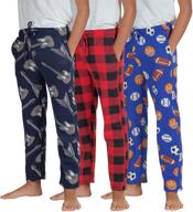 🎅 flannel boys' clothing: pack of pajamas in christmas prints logo