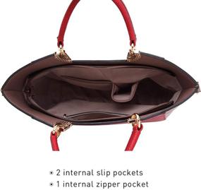 img 1 attached to Dasein Designer Satchel Shoulder Handbag Women's Handbags & Wallets