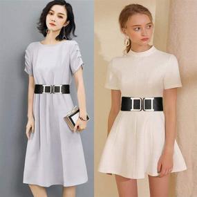 img 2 attached to 👗 Vintage Leather Waistband: Stylish Women's Accessory for Interlock Dresses