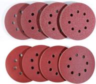 80pcs 5 inch sanding discs hook and loop: premium orbital sander sandpaper set by taspire logo