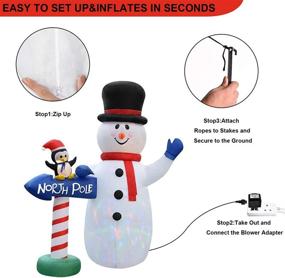 img 2 attached to FT Christmas Inflatable Snowman Decorations