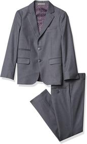 img 4 attached to Stylish & Textured 2-Piece Light Boys' Clothing 👔 by Geoffrey Beene: Perfect for Suits & Sport Coats