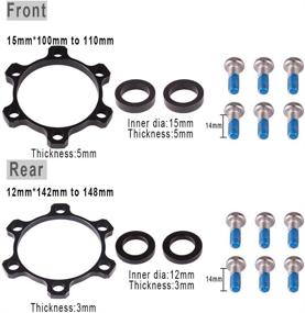 img 1 attached to 🚴 Boost Hub Conversion Kit for PETIT MANON Front/Rear Bicycle, Alloy Spacer, Bike Accessories Replacement Parts (15mm x 100mm to 110mm) (12mm x 142mm to 148mm)