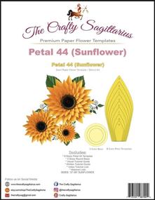 img 4 attached to 44 Petal Sunflower 🌻 Giant Paper Flower Template/Stencil Kit