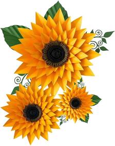 img 2 attached to 44 Petal Sunflower 🌻 Giant Paper Flower Template/Stencil Kit