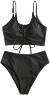 👙 zaful cinched waisted tankini swimsuit: premium women's clothing for swimwear & cover ups logo