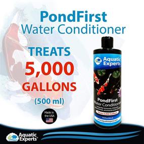 img 1 attached to 🌿 PondFirst Pond Water Conditioner by Aquatic Experts - Concentrated Instant Dechlorinator: Safely Prepares Koi and Goldfish Ponds, Made in The USA