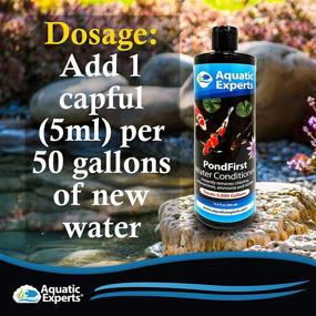 img 3 attached to 🌿 PondFirst Pond Water Conditioner by Aquatic Experts - Concentrated Instant Dechlorinator: Safely Prepares Koi and Goldfish Ponds, Made in The USA