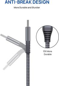 img 1 attached to ⚡ Fast Charging JSAUX Braided Cable Compatible with Samsung Devices