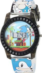 img 3 attached to Sonic the Hedgehog Children's SNC4008 Quartz Blue Digital Display Watch
