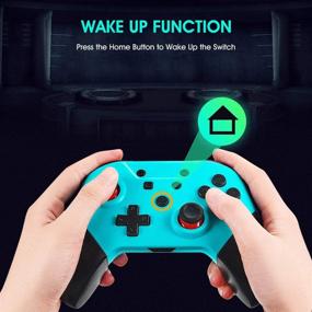 img 3 attached to (Latest Version) Wireless Pro Controller for Switch/Switch Lite with NFC, Gyro Axis, Turbo, and Dual Vibration - Home Wake-Up Function Included