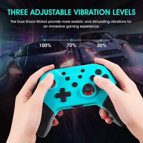 img 1 attached to (Latest Version) Wireless Pro Controller for Switch/Switch Lite with NFC, Gyro Axis, Turbo, and Dual Vibration - Home Wake-Up Function Included