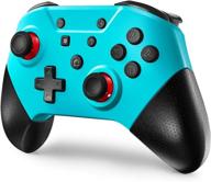 (latest version) wireless pro controller for switch/switch lite with nfc, gyro axis, turbo, and dual vibration - home wake-up function included logo