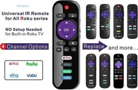 img 3 attached to 📺 Enhanced Replacement Remote for TCL Roku TV with Netflix, Sling, VUDU, and Hulu Shortcuts - Ultimate Convenience for your Viewing Experience