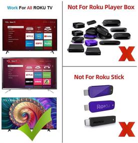 img 1 attached to 📺 Enhanced Replacement Remote for TCL Roku TV with Netflix, Sling, VUDU, and Hulu Shortcuts - Ultimate Convenience for your Viewing Experience