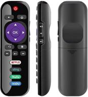📺 enhanced replacement remote for tcl roku tv with netflix, sling, vudu, and hulu shortcuts - ultimate convenience for your viewing experience logo