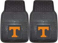 fanmats 8750 ncaa university of tennessee volunteers vinyl heavy duty car mat in team color, 18x27 inches logo