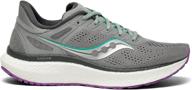 saucony women's hurricane black medium athletic shoes: enhanced performance & style for active women logo