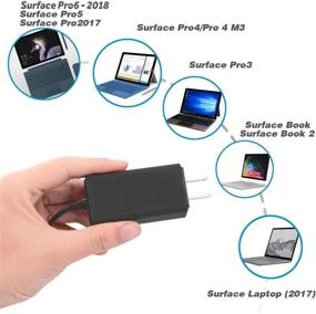 img 2 attached to ⚡ Optimized Portable Power Supply/Charger for Microsoft Surface Pro X 7 3 4 5 6 &amp; Surface Book 1 2 &amp; Surface Go &amp; Surface Laptop 4 1 2 3, supporting 65W 15V 4A 1706 1950, 44W 15V 2.58A 1800, and 36W 12V 2.58A 1625