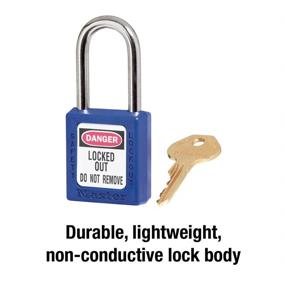 img 2 attached to Замок безопасности Tagout Master Lock 410BLU Lockout с ключом