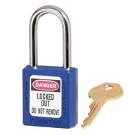 master lock 410blu lockout tagout safety padlock with key logo