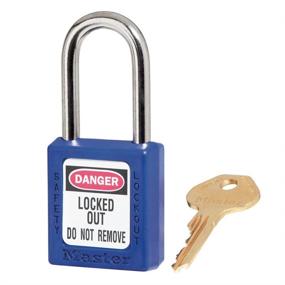 img 4 attached to Замок безопасности Tagout Master Lock 410BLU Lockout с ключом