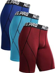 img 4 attached to 🩳 Stay Supported and Comfortable: Neleus Men's Compression Shorts Pack of 3