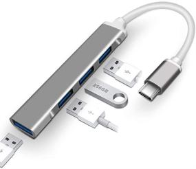 img 4 attached to 🔌 Fast and Versatile Universal Type C USB HUB 3.0 4 Ports (Grey)
